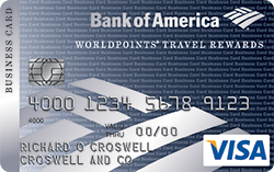 Travel Rewards Small Business Credit Cards from Bank of America