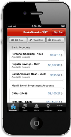 bank of america mobile app for tablet