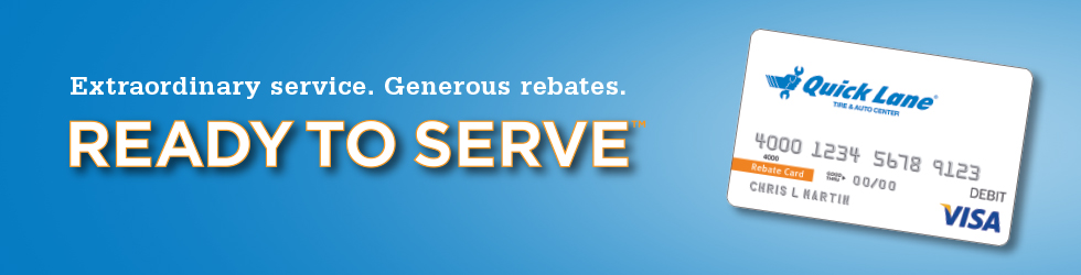 Extraordinary service. Generous rebates. READY TO SERVE™