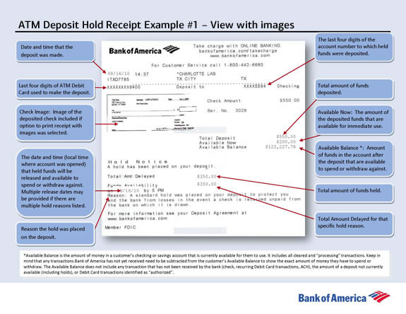 Bank Of America Deposit Check At Atm Account Information and Access FAQs - Bank of America